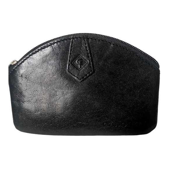 Claudio Ferrio | Bags | Vintage Claudio Ferrio Cf Black Italian Leather ...